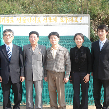 2006년 8월 중국 펜스 구입후 개풍양묘장 입니다.